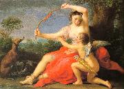 BATONI, Pompeo Diana Cupid oil